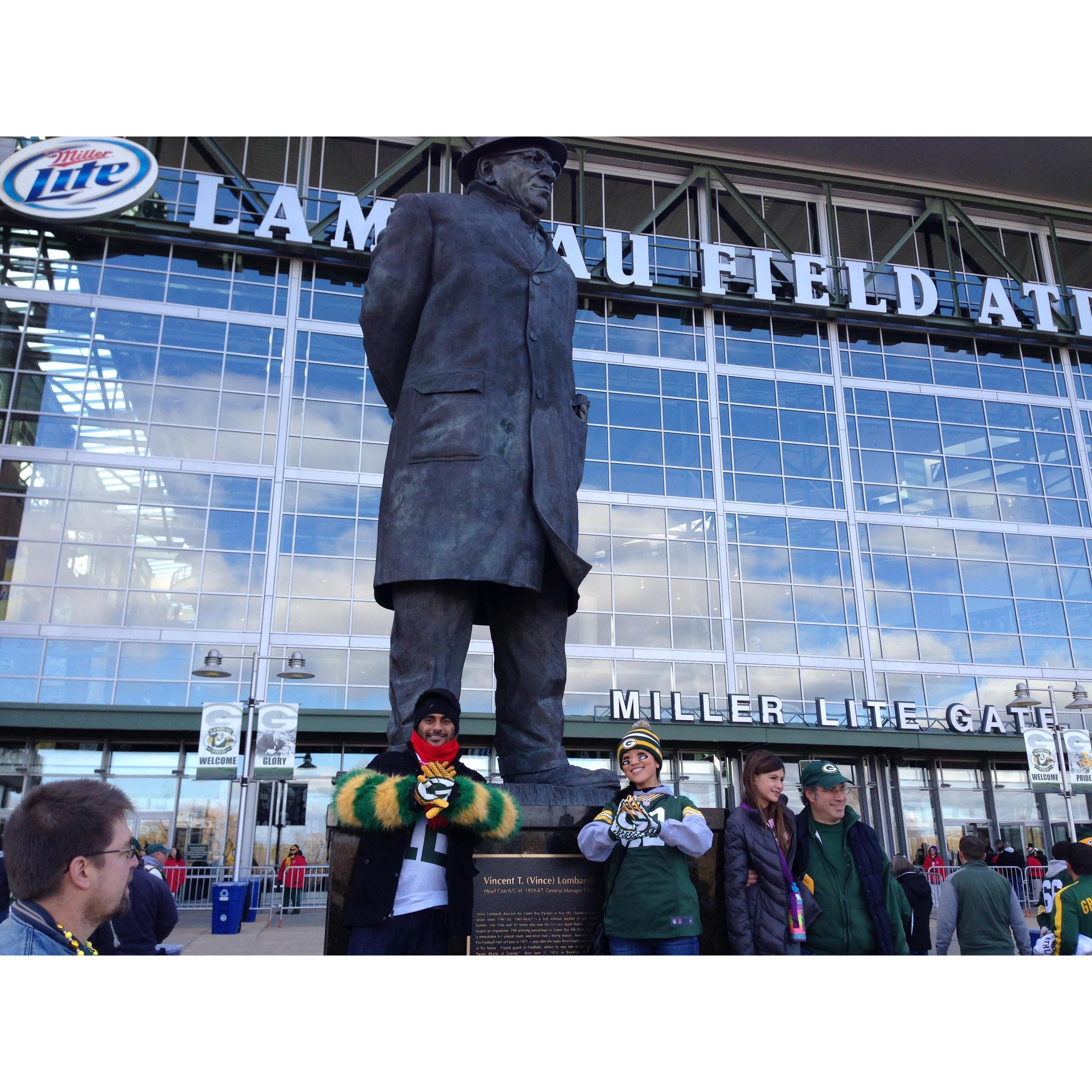 Our first trip to Lambeau Field!