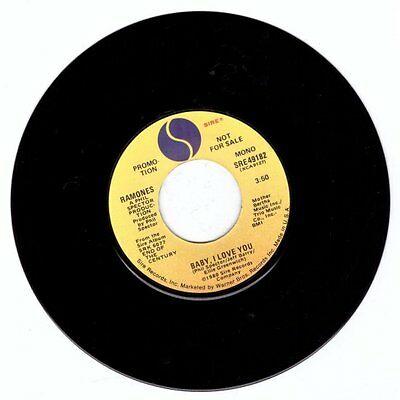Ramones "Baby I Love You" 7" SRE 49182 VG+ OOP Dee Dee Joey Ramone Sex Pistols