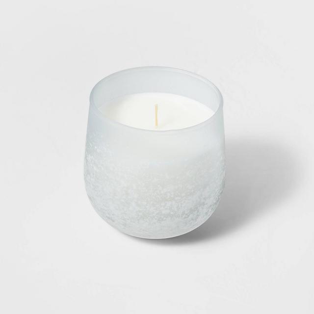 12oz Balance Fashion 1-Wick Salted Glass Candle Light Blue - Casaluna™