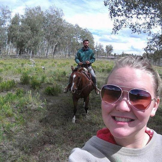 Having fun on the ranch! One of our favorite places in the world.