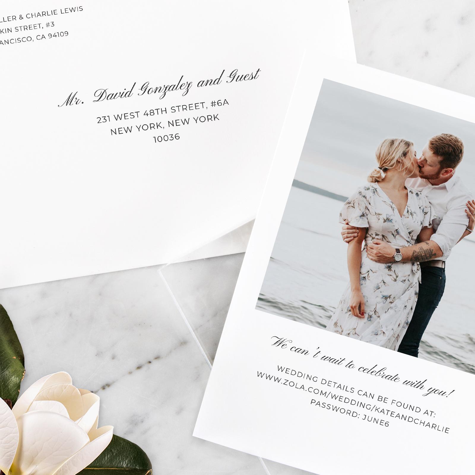 Zola Wedding Invitations - Napa Wreath