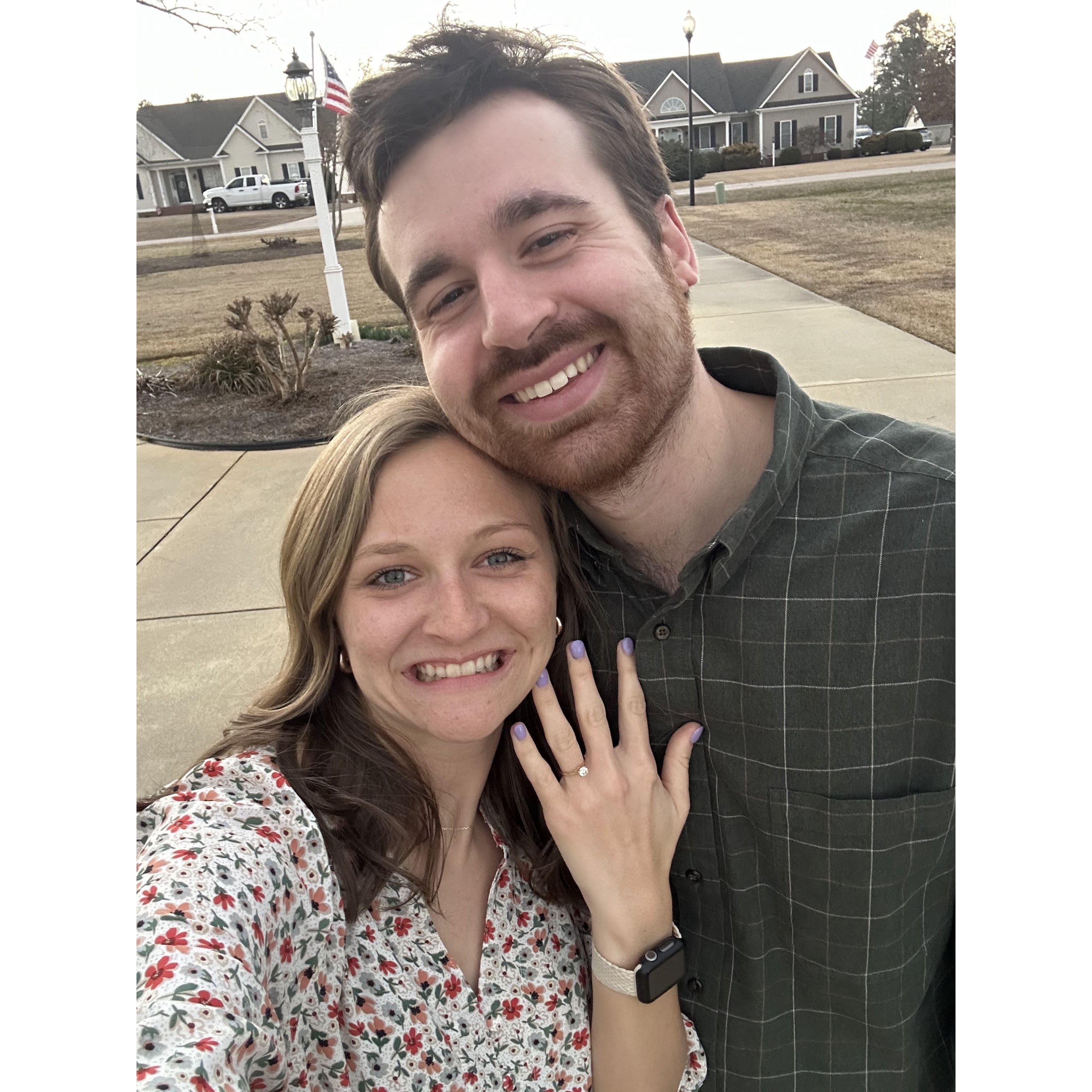 February 10, 2024: The day Peyton asked me to marry him. I said 'yes' to spending the rest of my life with my best friend!