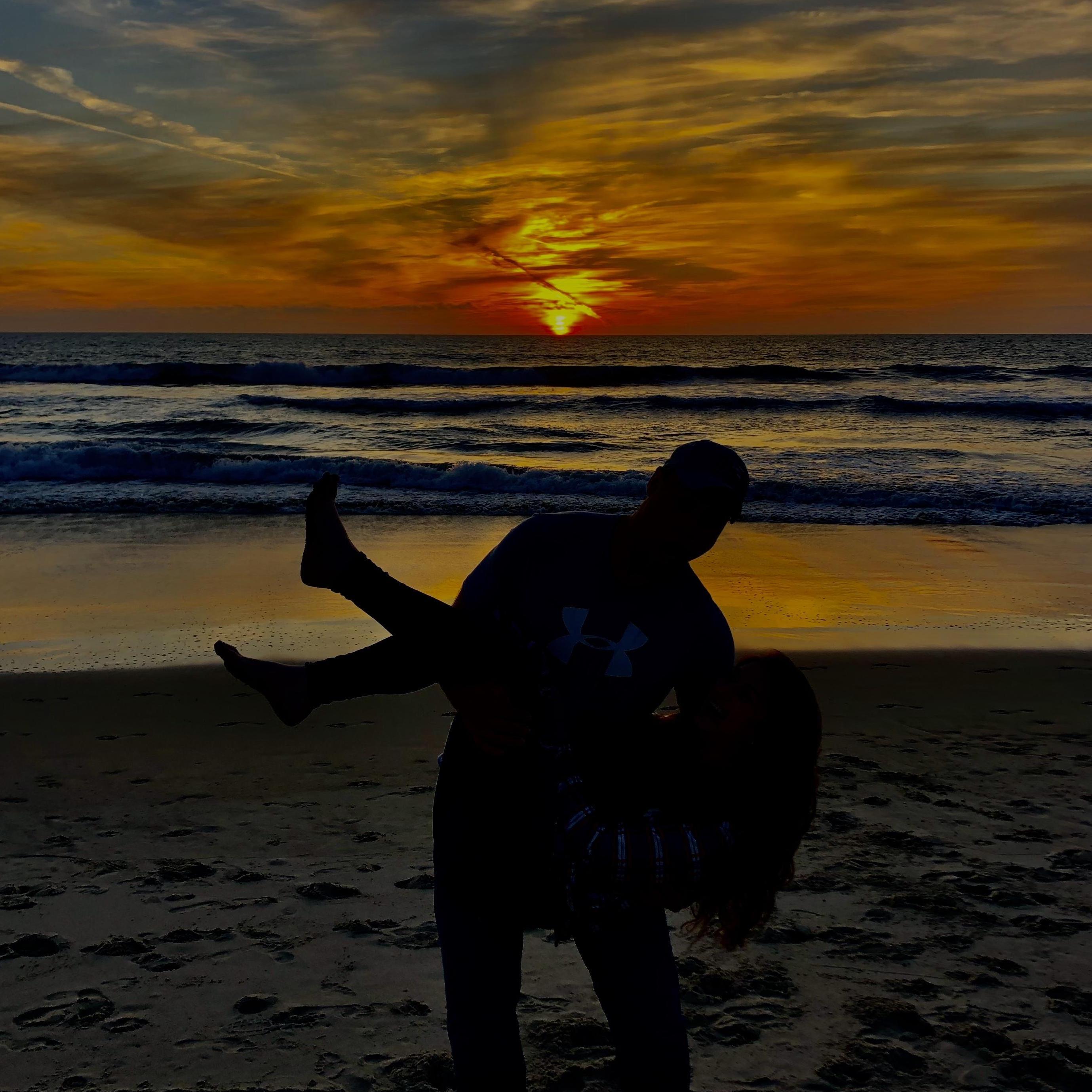 One of many sunsets we got to see in California together