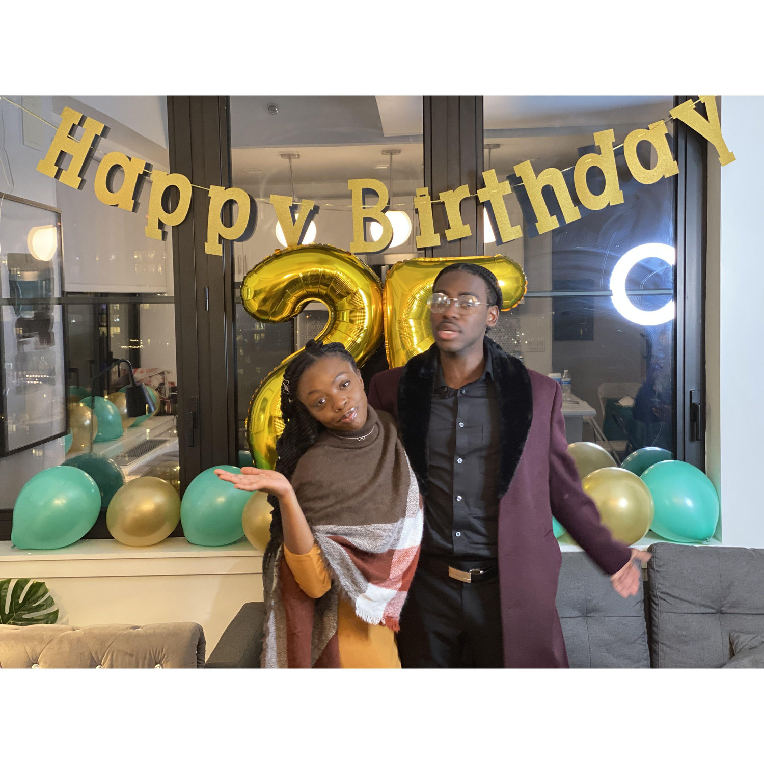 Akeil's surprise 25th birthday and favorite picture of us ๐