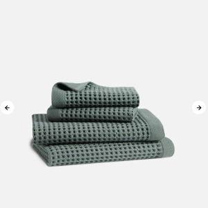 Dreamweave Waffle Bath Towel Bundle - Botanical Green