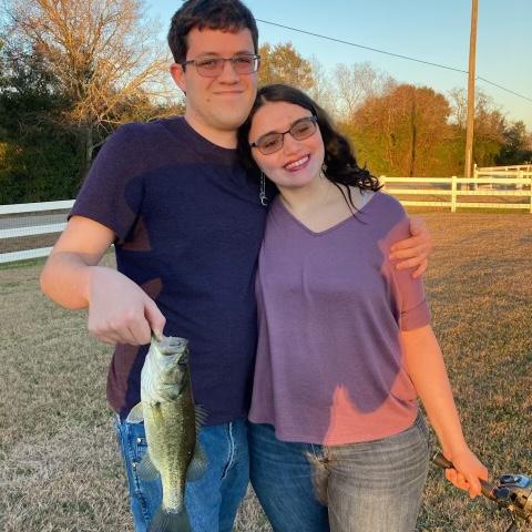 December 31, 2022 Angelina and Callen Fishing at the Lake