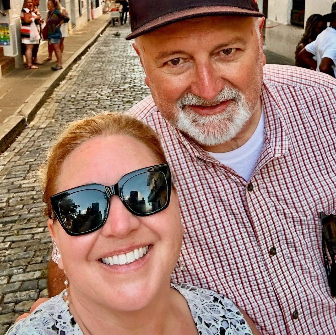 The bride and the groom constantly explore new countries! This is them in Puerto Rico.