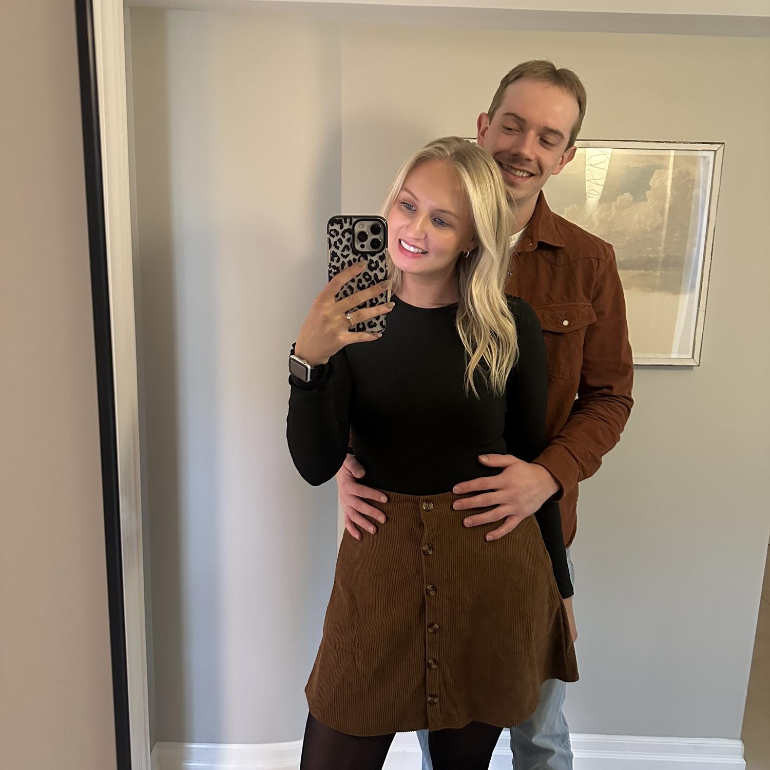 October 2025 - officially one year out til the wedding! They were helping Makenna’s sisters boyfriend propose!!