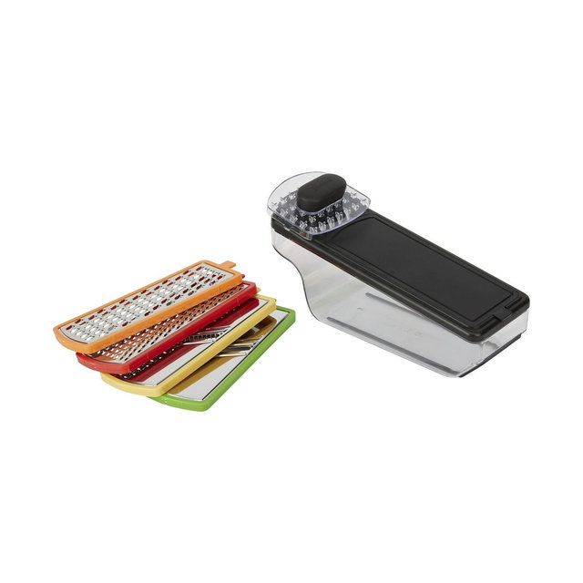 Good Cook Touch Mandoline Grater Set with 4 Stainless Steel Blade Inserts