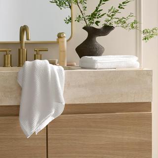 Turkish Ribbed Hand Towel, Set of 2