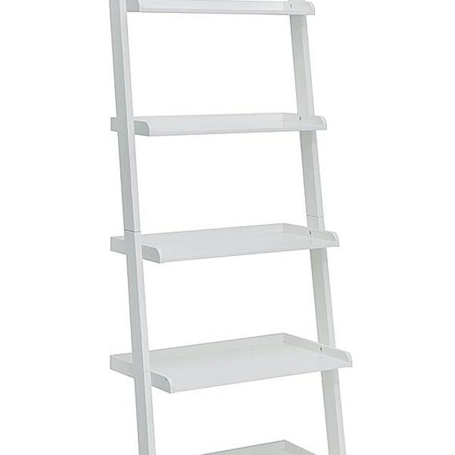 Convenience Concepts French Country Bookshelf Ladder, White