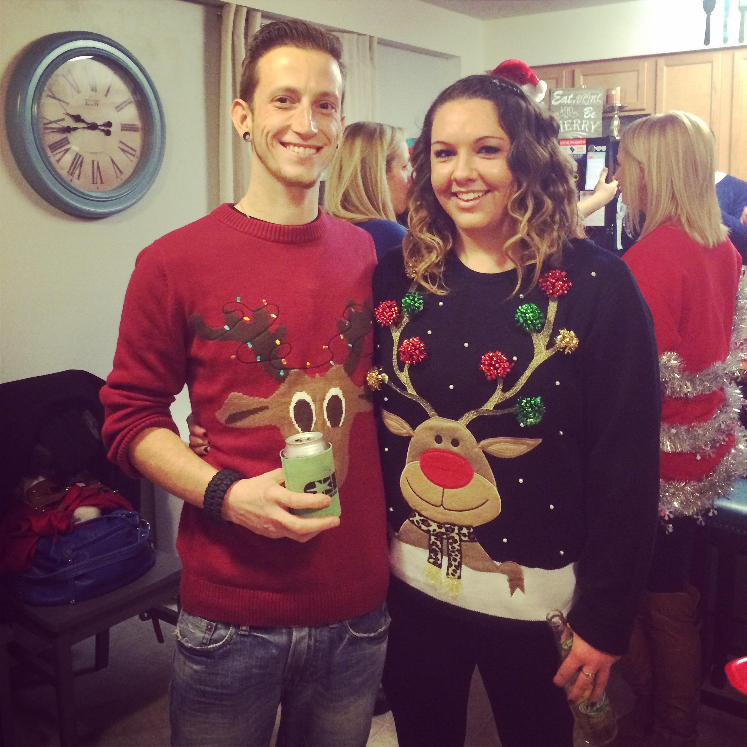Our first ugly sweater party