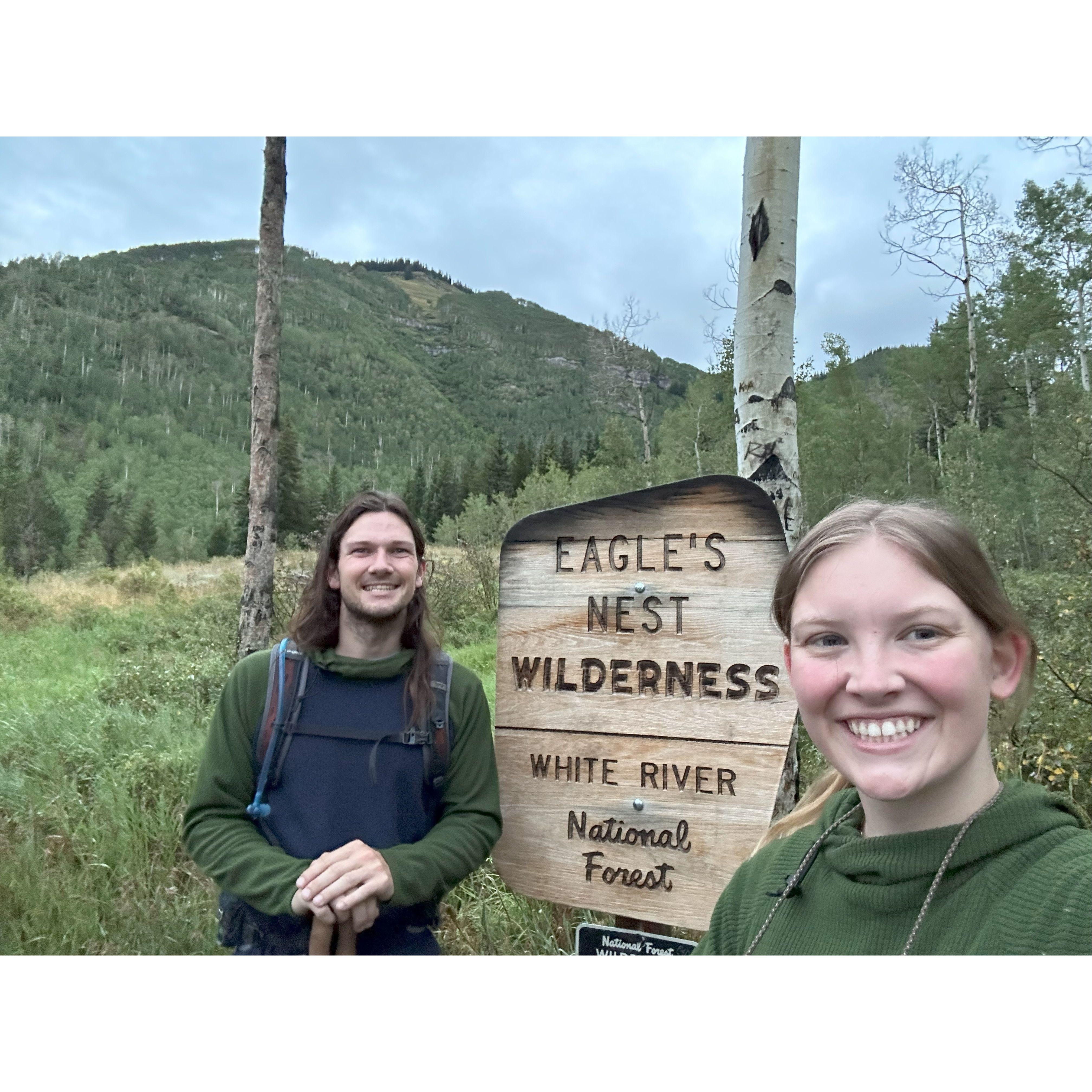 Aug 2023. Hiking trip in Eagles Nest Wilderness