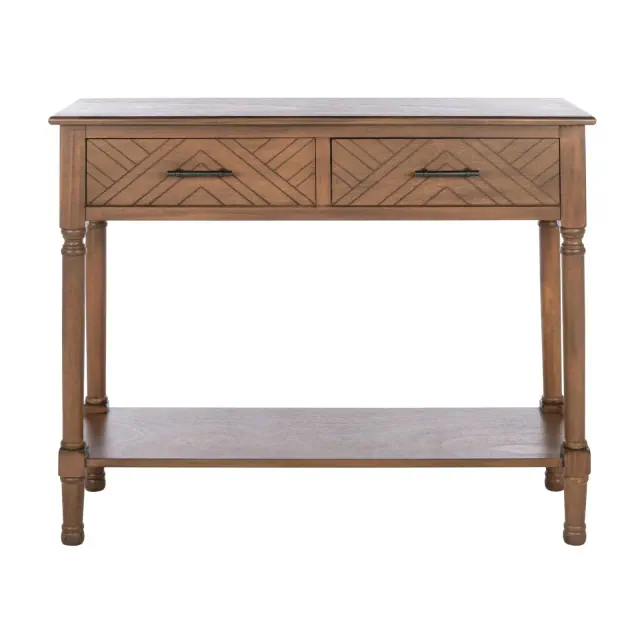 Peyton 2 Drawer Console Table - CNS5704C - Brown - Safavieh