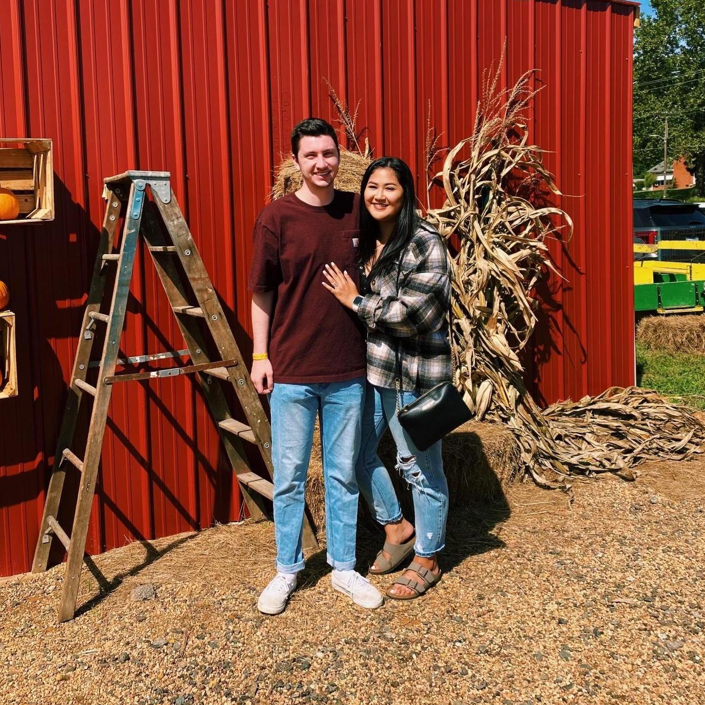 September 2021 - the day we got engaged!