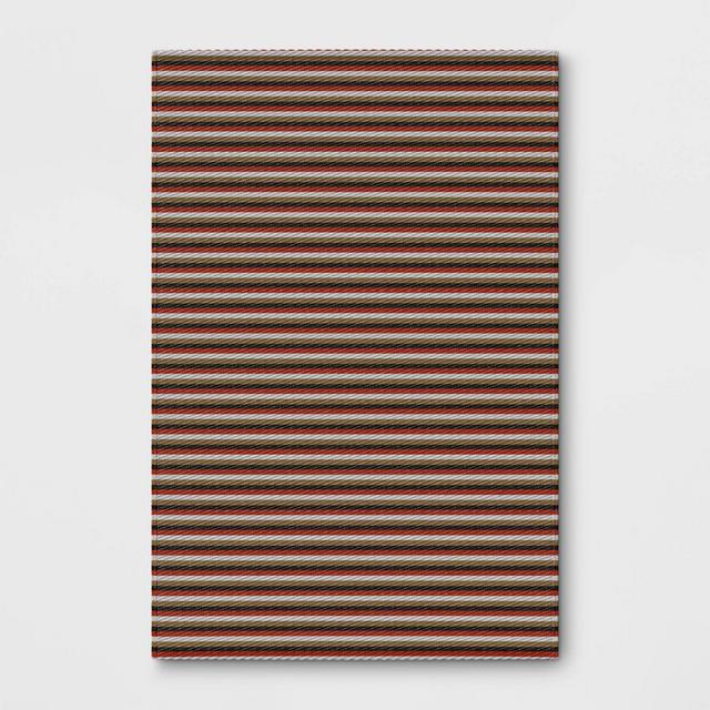 4' x 6' Outdoor Rug Shadow Stripe Warm - Room Essentials™
