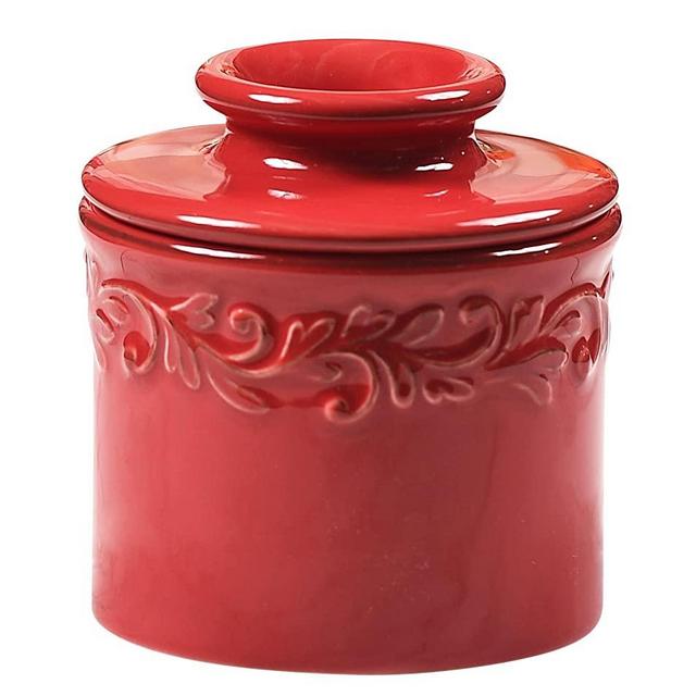 Butter Bell - The Original Butter Bell Crock by L. Tremain, French Ceramic Butter Dish, Antique Collection, Rouge Red