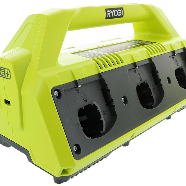 Ryobi P135 18V One+ 6 Port Lithium Ion Battery Supercharger (18V Batteries Not Included/Charger Only)