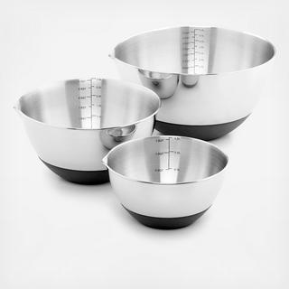 Martha Stewart Collection - Nonskid Mixing Bowl, Set of 3