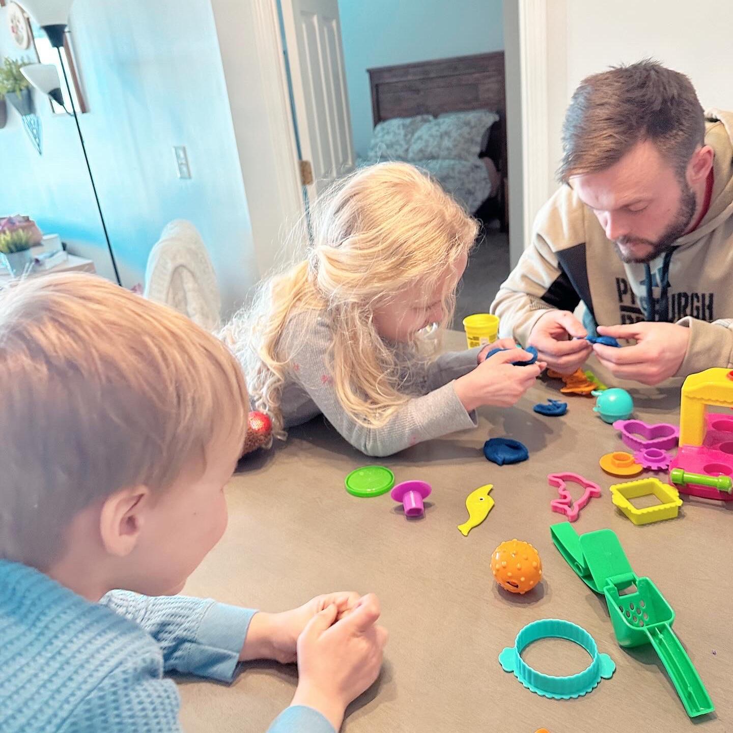 He’s determined to win over my mini BFFs slowly but surely