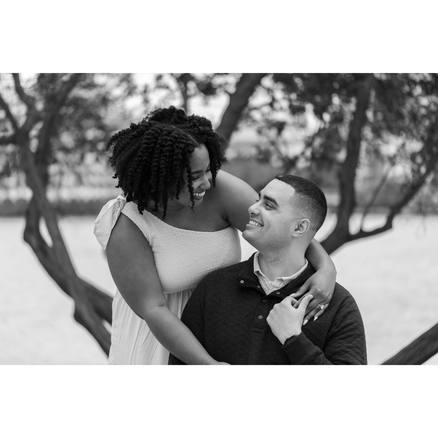 The day Déja & Kevin got engaged—they had just said "yes to forever" when this moment was captured.