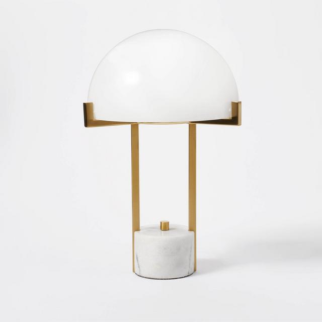 Milk Glass Dome Task Table Lamp White - Threshold™ designed with Studio McGee