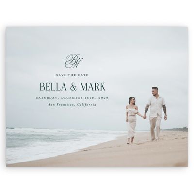 Green Wedding Digital Save the Date - Kennedy Photo