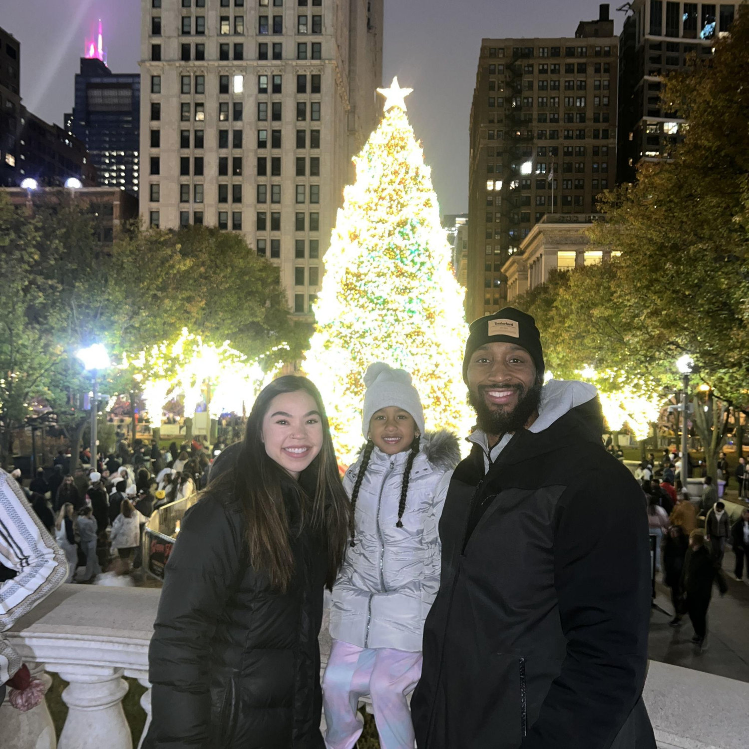 A Christmas tradition: braving the crowds to see the tree lighting & Christkindlmarket