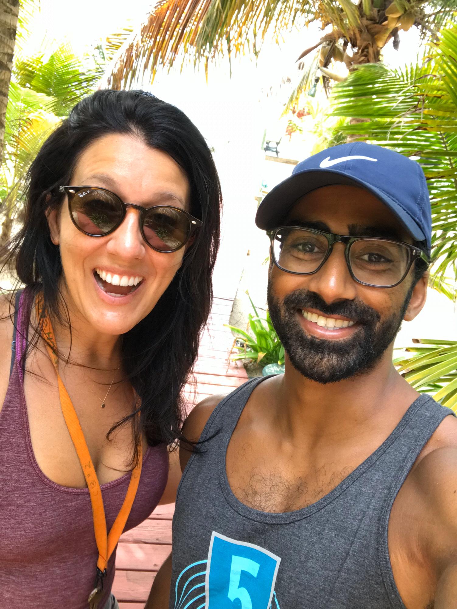 Here we are feeling lucky to be alive after driving a perilous route from BZE airport to Placencia. Ask us for tips on what route NOT to take if you're visiting a southern coastal city in Belize :)