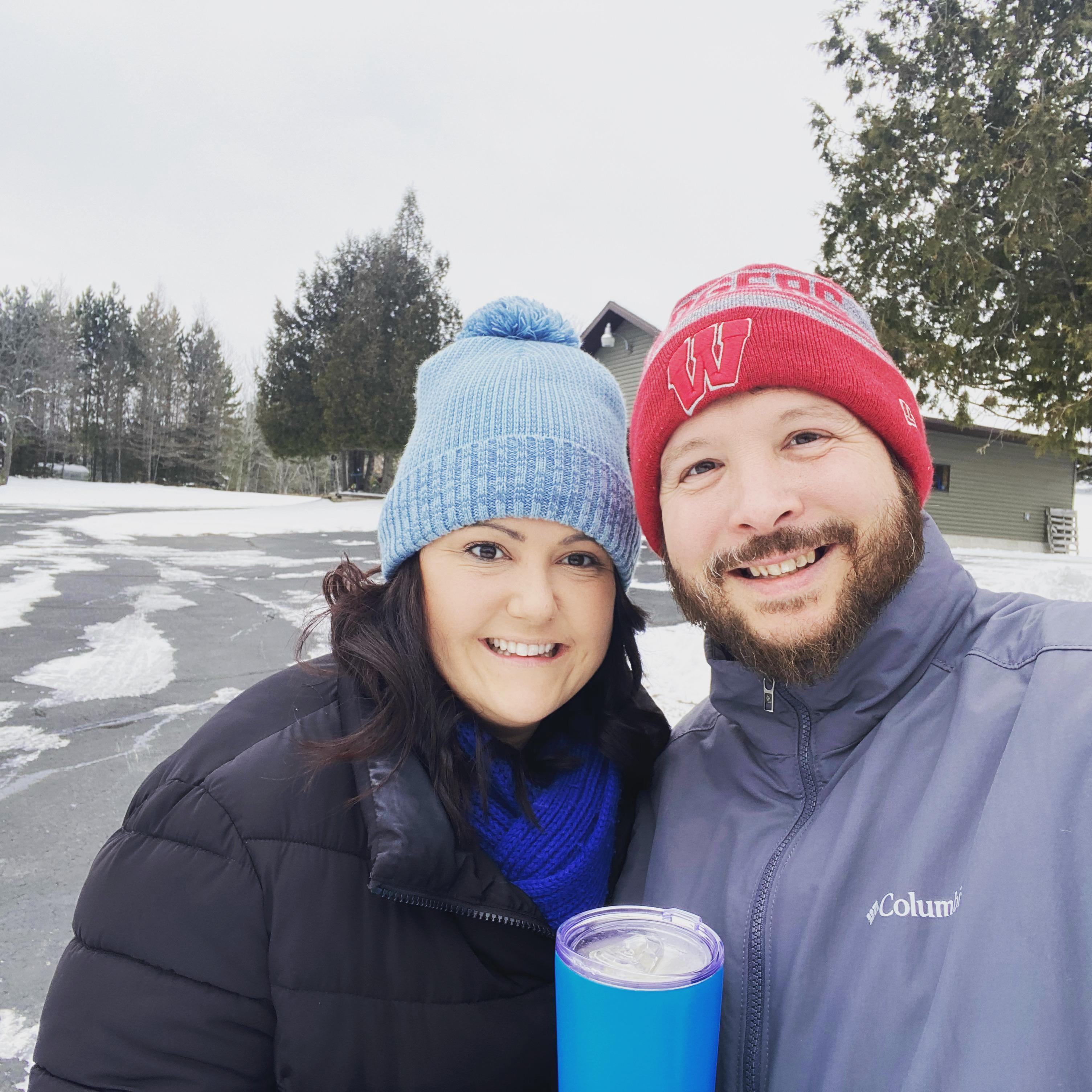 Sledding adventure.