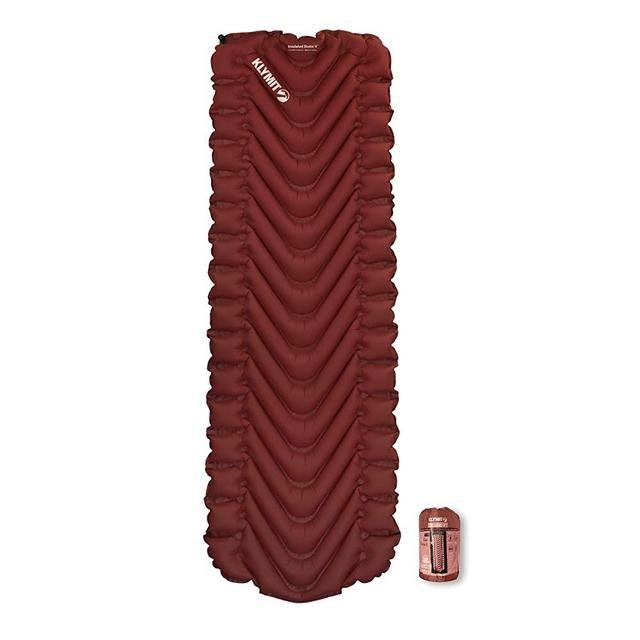 Klymit Insulated Static V Sleeping Pad, Lightweight, 2.5 Inches Thick, Sleep Comfort for Backpacking, Cold Weather Camping and Hiking, Inflatable Camping Mattress