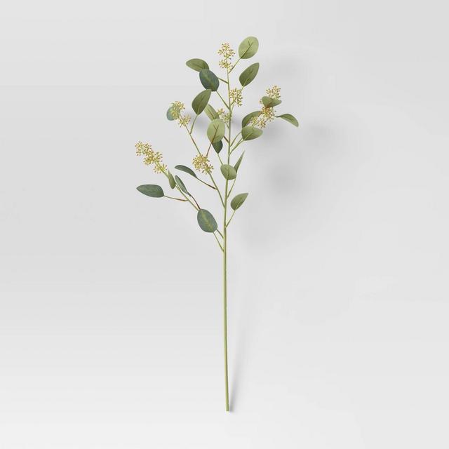 28" Artificial Eucalyptus Leaf Stem - Threshold™