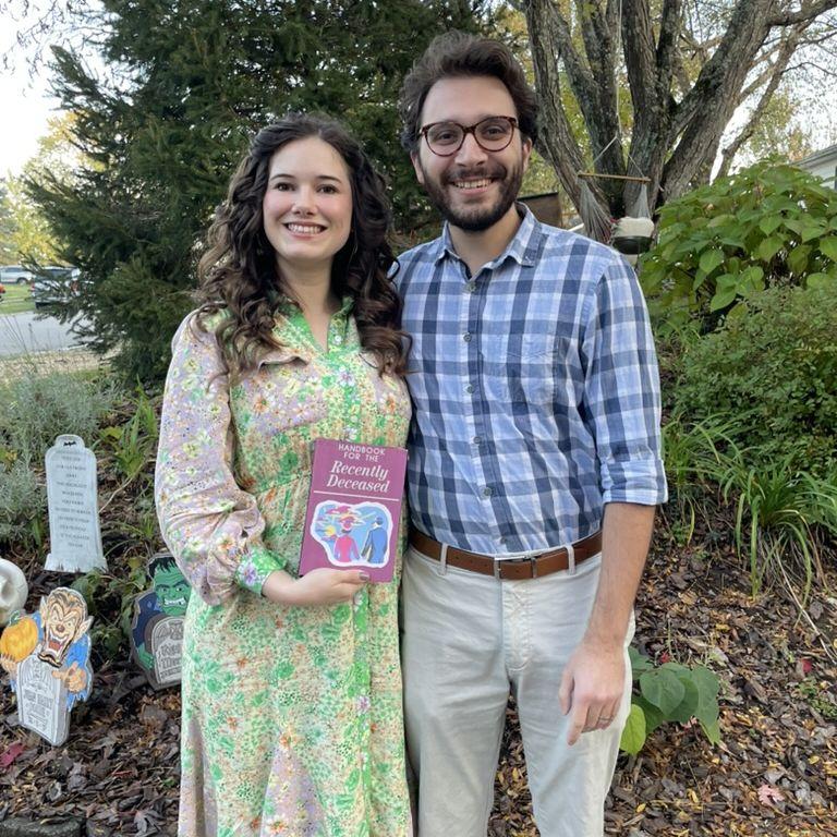 First married Halloween! Appropriately dressed as the newlyweds from Beetlejuice.