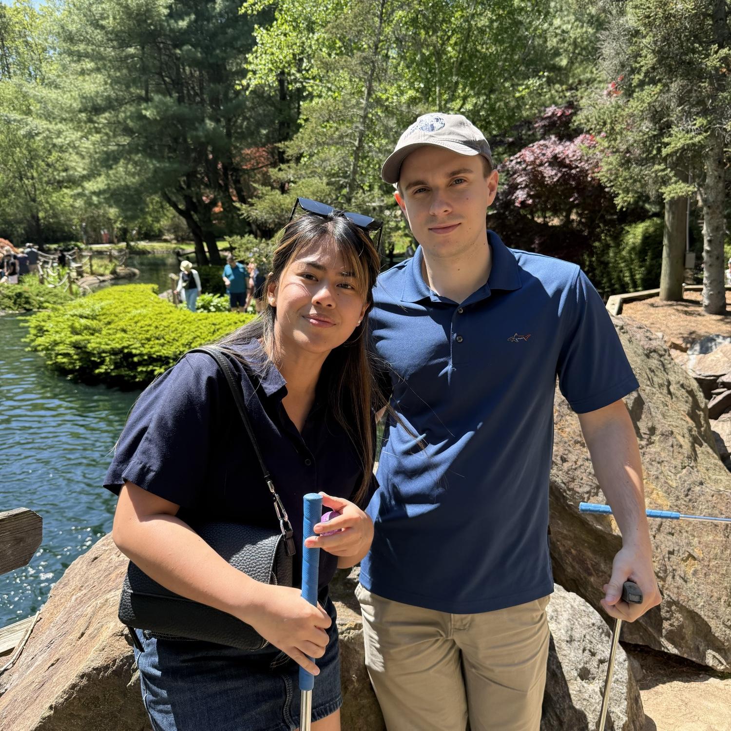 Before Andrew dominated Grace at mini golf