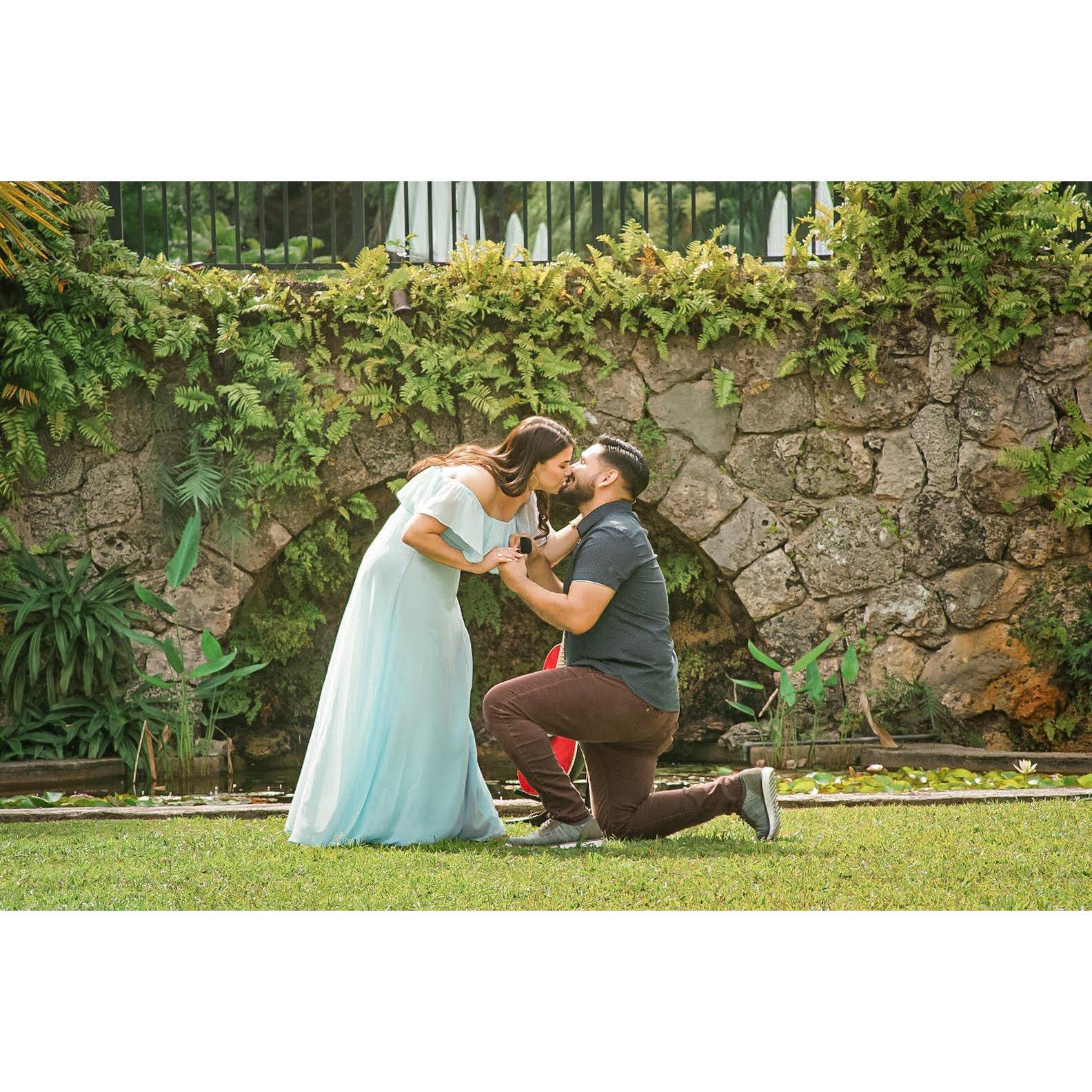 After a 33 day Consecration to St. Joseph, Francesco sang a song he wrote for Veronica and proposed!  Thank you Jesus for this love story only you could have written. #Ite ad Ioseph