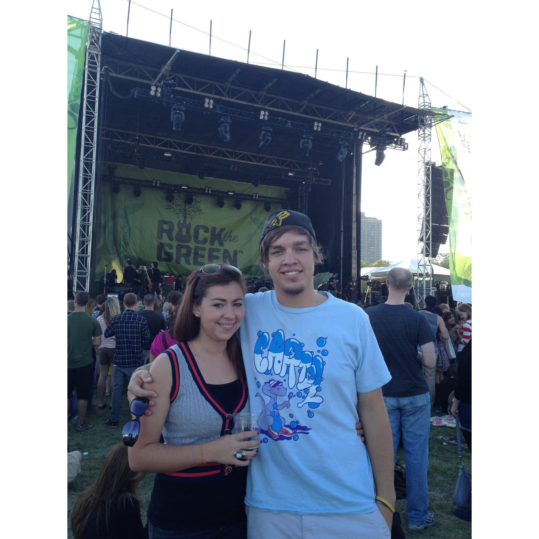 First Date: Devin took Lauren to Rock on the Green