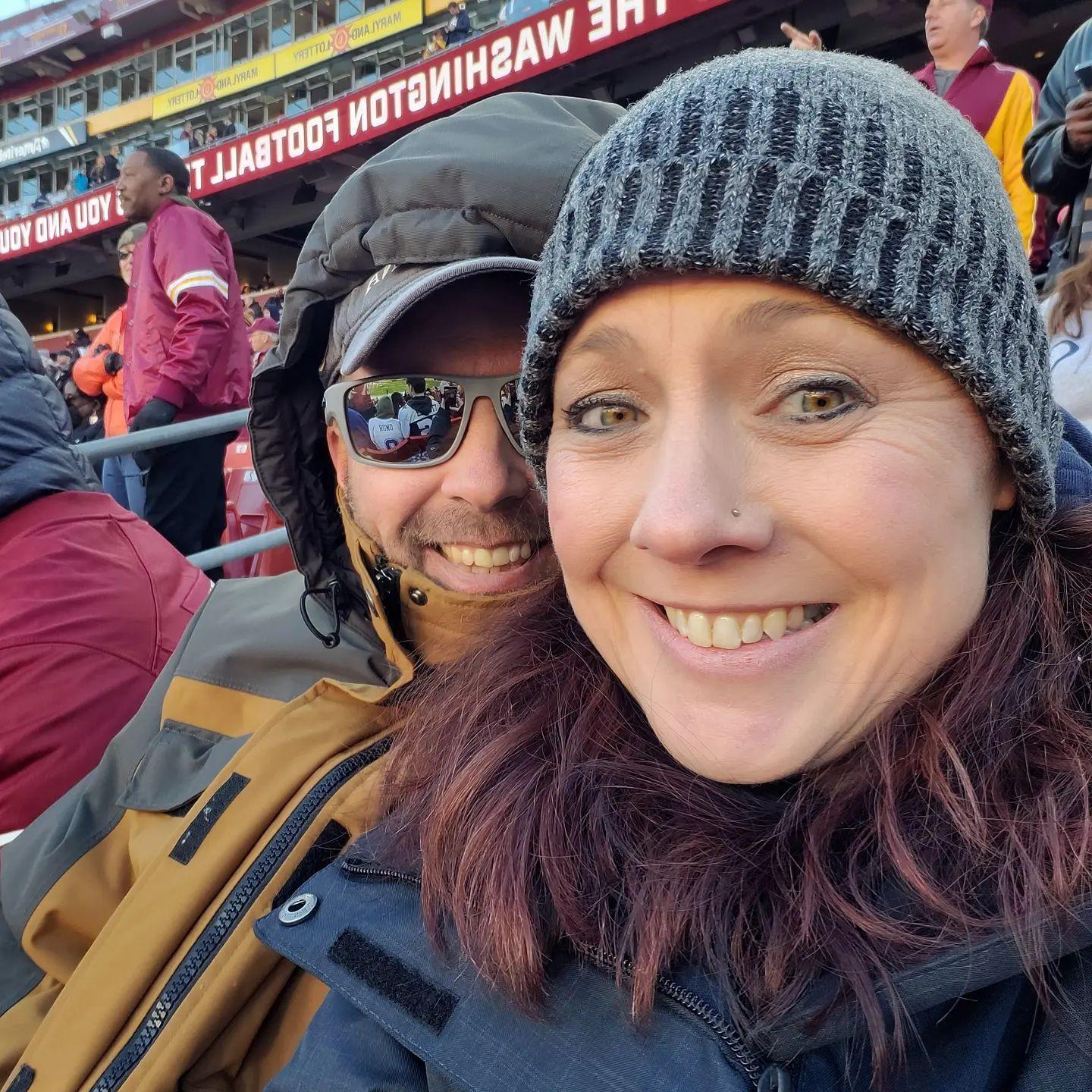 This guy surprised me with tickets to the Cowboys game for Christmas!
