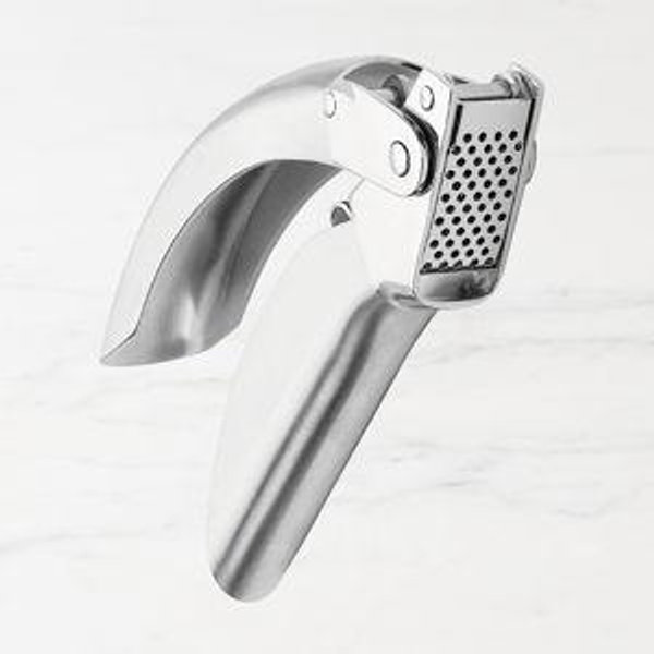 Kuhn Rikon Epicurean Garlic Press, Stainless Steel, Silver