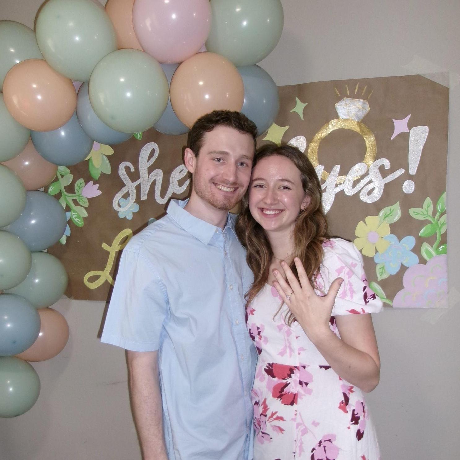 Celebrating with a surprise engagement party!