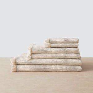 Aegean Cotton Bath Towel Set - Tan