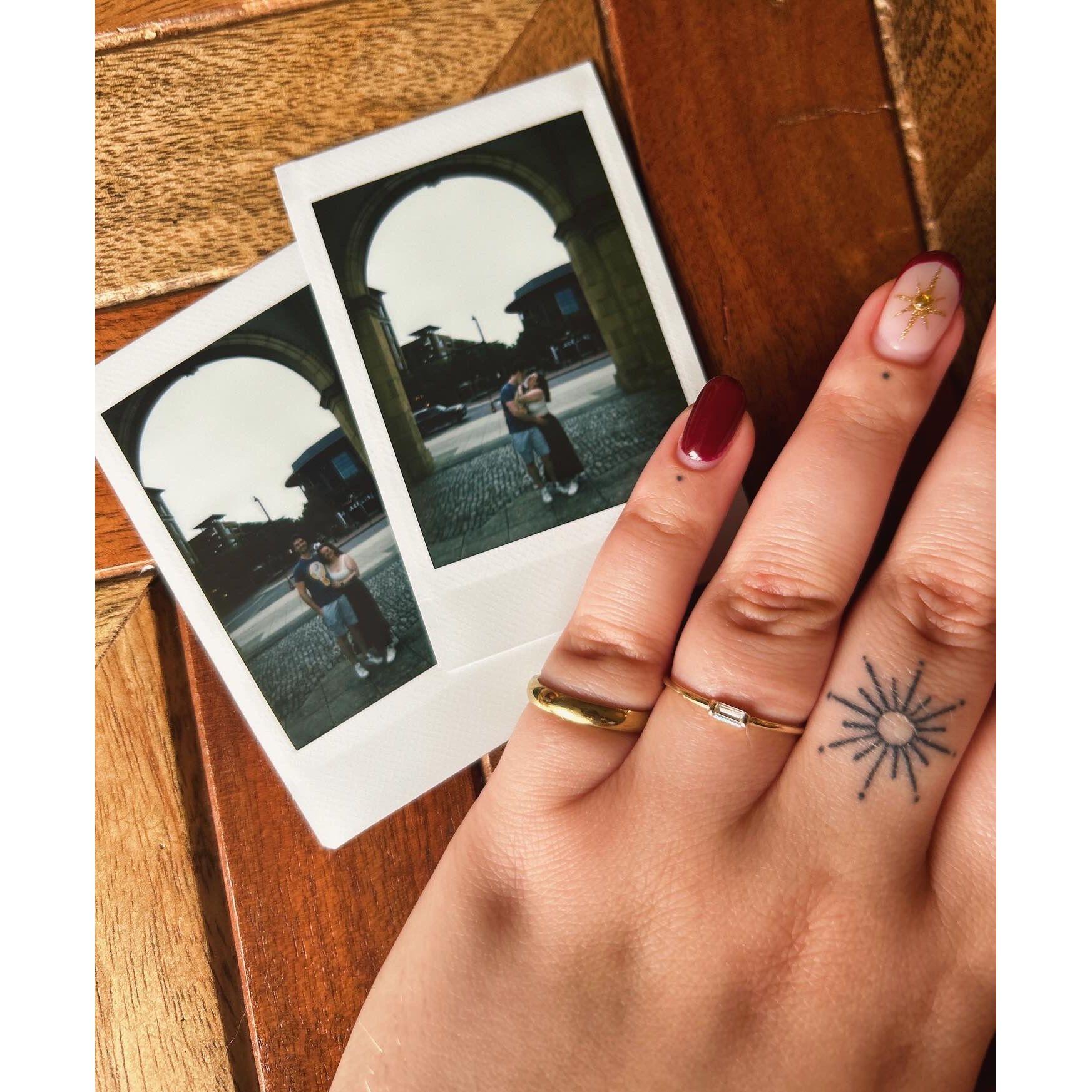 Some polaroids from the engagement (thanks, Raymo)!