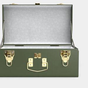 Mini Classic Trunk - Green (trunk) & Bridal Blooms (print)