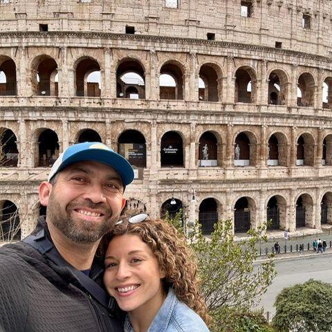 The Colosseum in Rome, a couple days before Roger proposed (March 2025)