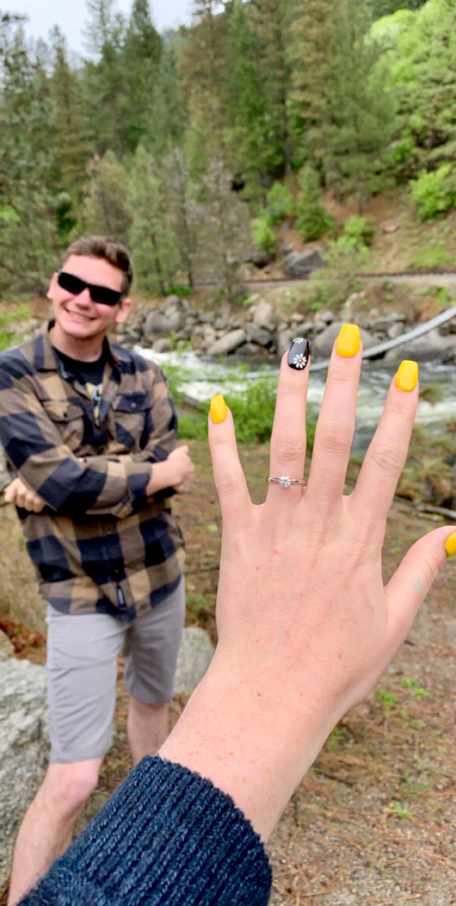 We got engaged on May 24th, 2019 at the spot we started dating over 2.5 years ago!