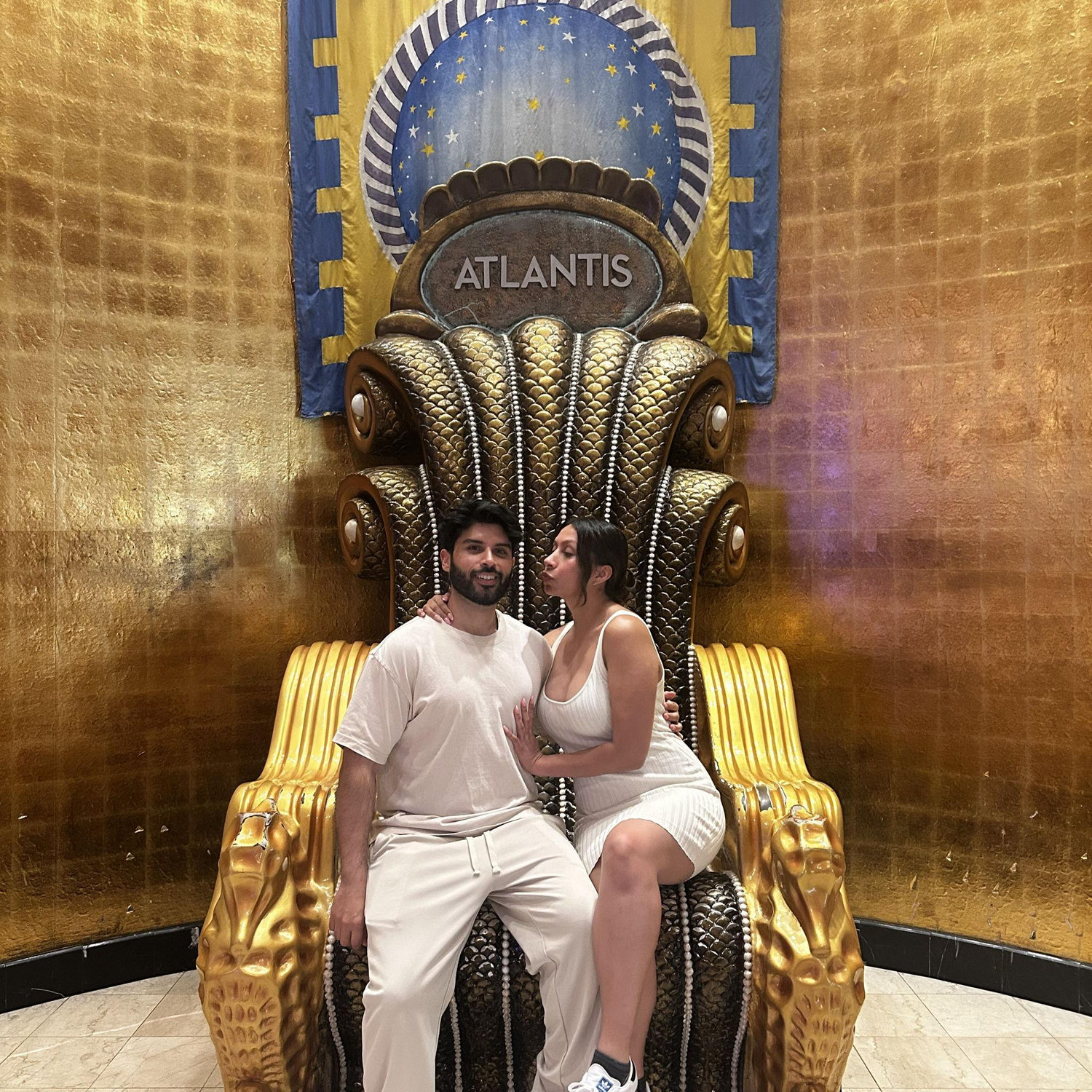 At the Atlantis Resort in the Bahamas.