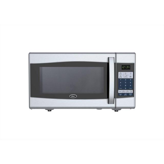 Oster 0.9 Cu. Ft. 900 Watt Digital Microwave Oven - Black & Stainless Steel OGXE901