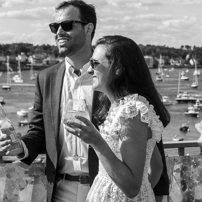 All smiles at our engagement party