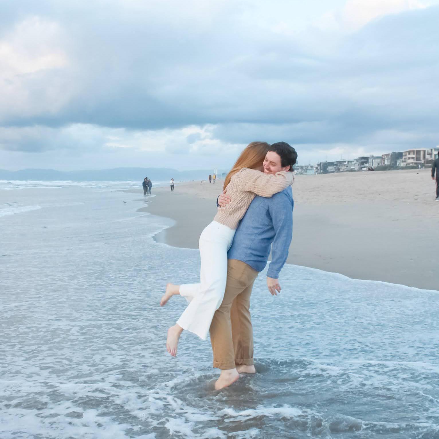 The water almost got me, but Tyler saved the day!