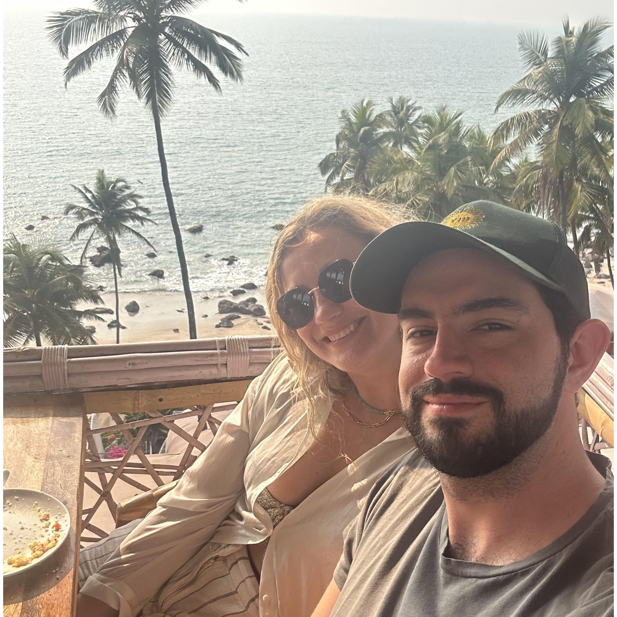 Breakfast with a view in Goa, India