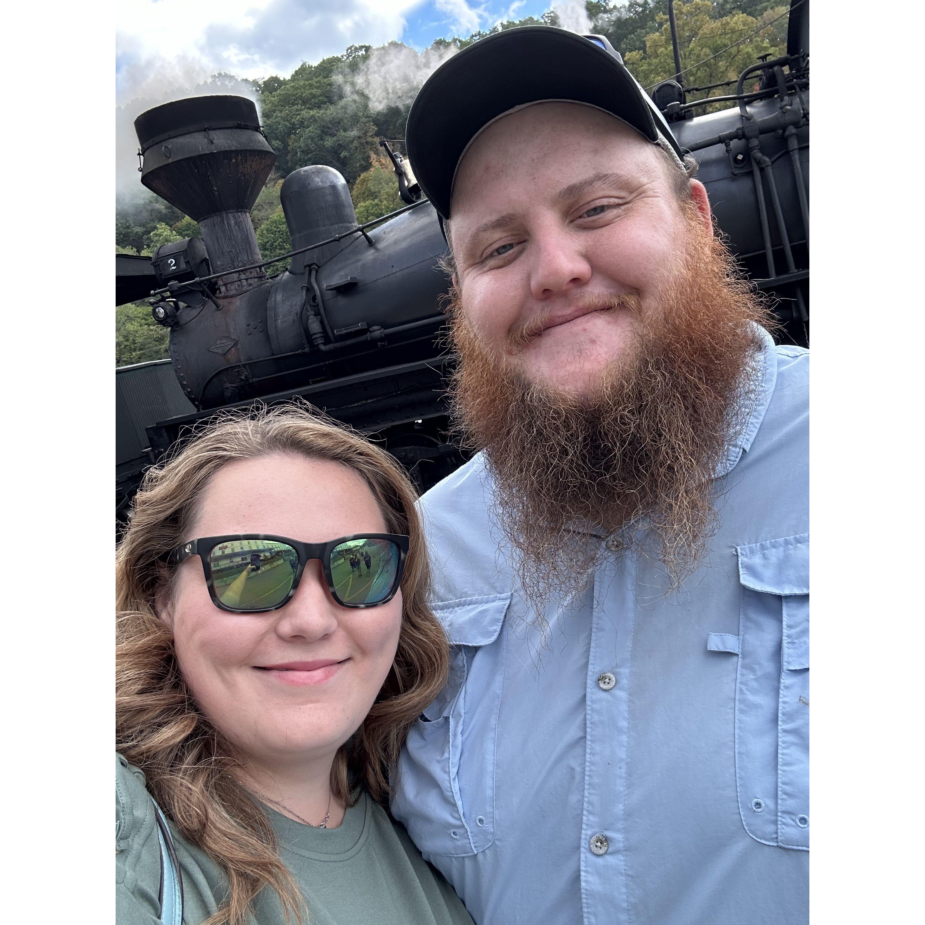 Our First Train Ride Together in West Virginia